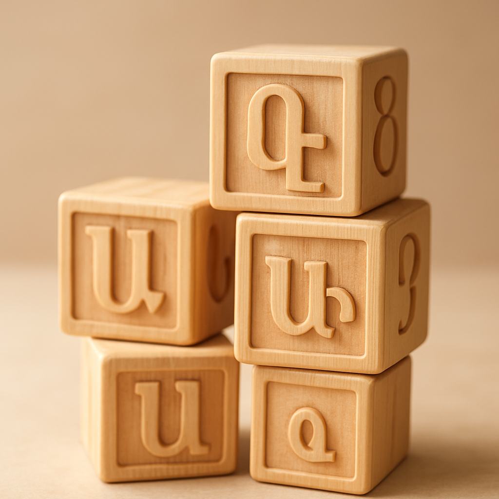 Armenian Alphabet Blocks