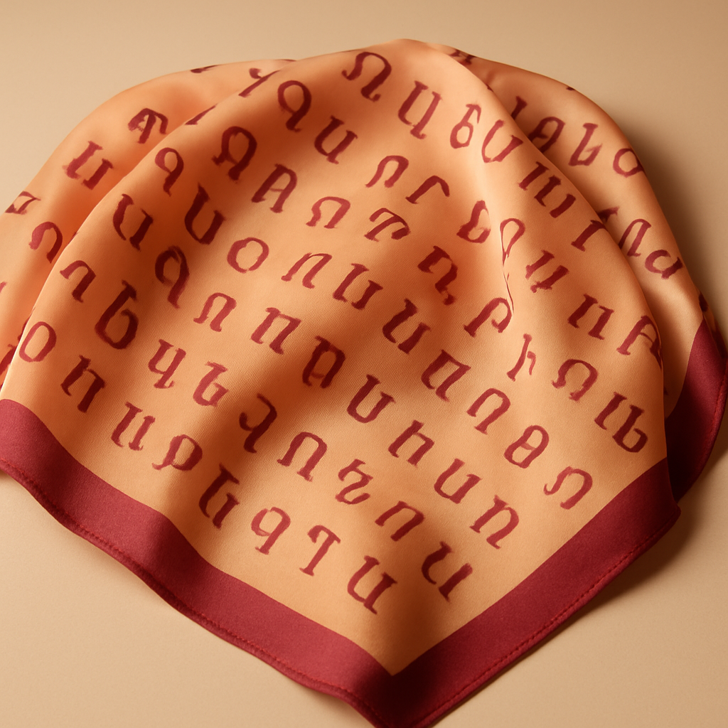 Armenian Alphabet Scarf